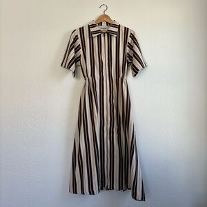 Shop Noble Long Utility Dress Striped